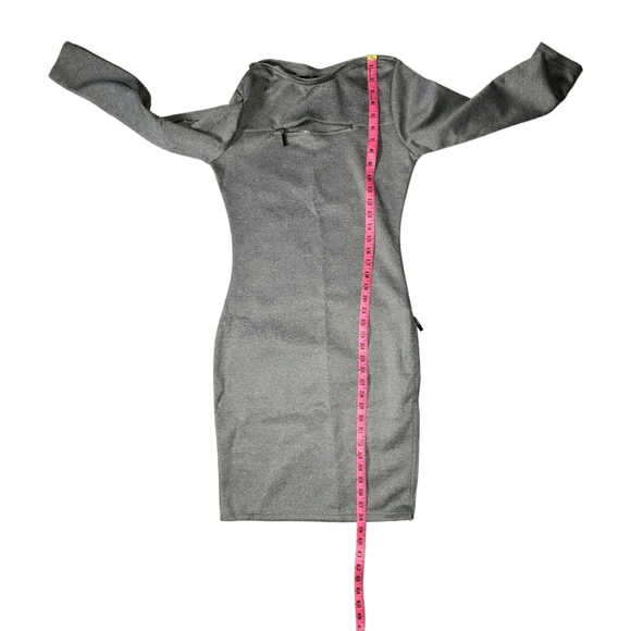 Grey Zipper Dress Maniere De Voir - Picture 12 of 13
